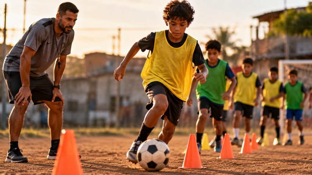 Treino-de-Futebol-ao-Por-do-Sol